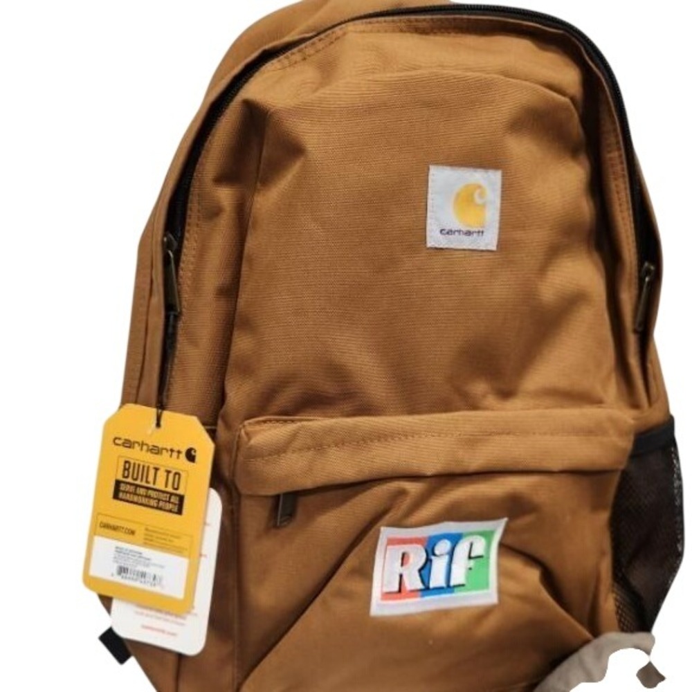 Carhartt Legacy Classic Work Pack Backpack Brown Canvas Rif Patch NWT